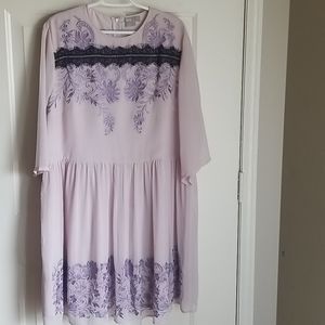 ASOS eyelash lace mini dress with embroidery
